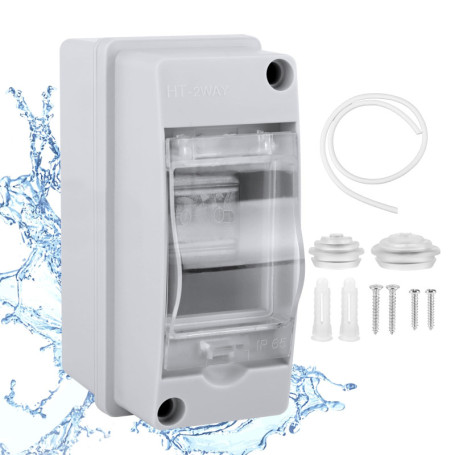 Coffret Electrique Etanche Exterieur 2 Modules Coffret Etanche Boitier Etanche Electrique Boîte à Fusibles Exterieur Boîtier Ele