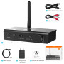 1Mii HiFi Transmetteur Récepteur Bluetooth avec DAC Audiophile, LDAC Adaptateur Audio sans Fil pour TV/Chaîne Stéréo, aptX HD/LL
