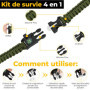 Kit de Survie Ultime Complet 153 en 1, Trousse de Secours d’Urgence pour Premiers Soins, Sac de Survie Complet Pratique, Trousse