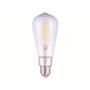 Shelly Vintage ST64 - Ampoule connectée Wi-Fi E27, Luminosité blanc chaud 2700 K, Dimmable 7W 750 LM, Commande app Android, iOS,