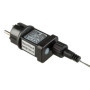 Idena 31487 - Cordon lumineux LED avec 100 LED en blanc chaud, fonction minuterie 8 heures avec transformateur, utilisation inté