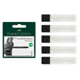 FABER-CASTELL 205267 - Gomme de rechange Precision Eraser Pen, 20 recharges pour stylo gomme