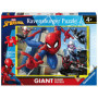 Ravensburger - Puzzle Spiderman, Collection Giant Sol - Idée Cadeau pour Enfants 4 Ans - Jeu éducatif et Stimulant - 60 pièces g