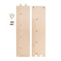 Rayher 62985505 Toise murale, bois naturel FSCMixCred, kit 5 pces. à monter soi-même, 47X12,5X2cm, règle graduée de 65-140cm, dé