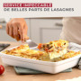 Fackelmann 31139 Pelle à lasagnes, pelle à pizza, pelle pizza, spatule pizza, spatule ajourée, spatule à lasagnes, ustensile de 