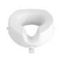 WENKO Réhausseur pour abattant WC Secura - 150 kg capacité de charge, Plastique, 41.5 x 17 x 44 cm, Blanc