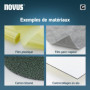NOVUS TOOLS Agrafes en fil plat 10 mm de type 11, 600 pièces, agrafes galvanisée pour la fixation de films plastiques, bardeaux 