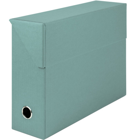 Rössler Papier 1319452383 - S.O.H.O. Boîte d'archives avec rabat latéral et trou de poignée, DIN A4, Opal, 1 pièce, 9,5 x 33,5 x