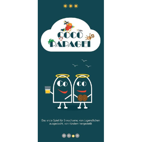 Asmodee Coco Parrot Party Game Jeu de Cartes 3 Joueurs à partir de 18 Ans et Plus 30-45 Minutes