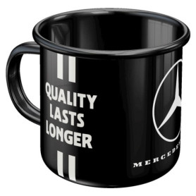 Nostalgic-Art Tasse rétro en émail, 360 ml, Daimler Truck – Drivers Only – Idée de cadeau pour fans d'automobiles, Mug de campin
