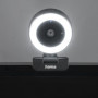 Hama C-850 Pro Webcam PC - Qualité Vidéo QHD 2K 1440p, Microphone Intégré, Cache Lentille, Filetage 1/4, Auto Focus, USB C - Con