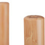 Relaxdays Support de Plantes, en Bambou en Set de 2, pour Pots de Fleurs jusqu'à 32 cm Ø, réglable & empilable, Naturel