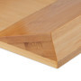 Relaxdays Range-Couverts pour tiroir, pour 16 Couteaux & aiguisoir, Accessoire en Bambou, HxLxP : 5,5x24x40 cm, Nature
