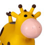 Relaxdays Animal Sauteur en Forme de Girafe, Charge maximale : env. 50 kg, sans BPA, à partir de 3 Ans, Jaune et Marron
