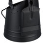 Relaxdays Charbonnière avec Pelle, Anse et poignée, 6,5 litres, Charbon, briquettes, Accessoires cheminée, Noir