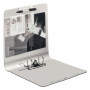Leitz 11090004 Classeur à levier Effet Brossé -Blanc - 6,5 cm