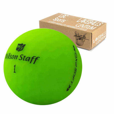 lbc-sports Wilson Staff Dx2 / Duo Soft Optix Balles de Golf - Lot de 24 - AAAAA – Selection Premium – Vert – Finition Mat – Lake