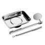 S&R Plateau et balais magnétique 64x93mm + Stylo magnétique télescopique jusqu'à 625 mm + miroir flexible Ø 32 mm extensible jus