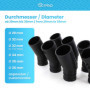 DL-pro Brosse d'aspirateur universelle avec 7 buses de différents diamètres de 29 mm à 36 mm de diamètre - Buse combinée avec ro
