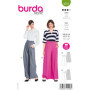 Burda Style Patron de couture pour femme #5751 Pantalon large avec poches et fermoir Taille 36-48