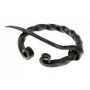 Pera Peris Petite fibule en fer à cheval de l'époque viking en fer avec extrémités roulées Broche mystique Viking Bijoux pour vê