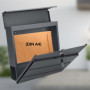 Monzana Boîte aux Lettres Murale XXL Acier zingué Anthracite Tube journaux courrier étiquette nom 2X clés Fente d'insertion