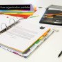 OfficeTree 5x Intercalaires Classeurs A4 Carton avec 6 Onglets - Intercalaire A4 pour Classeurs - Intercalaires A4 avec Multiper