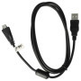 vhbw Câble de données USB compatible avec Sony Cybershot DSC-W380, DSC-WX10, DSC-W580, DSC-W560, DSC-W570, DSC-W390 appareil pho