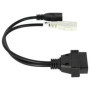 vhbw OBD2 - Câble Adaptateur pour Appareil de Diagnostic OBD pour Tous Les modèles Audi, Seat, Skoda, VW, Volkswagen - avec conn