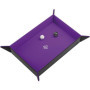 Asmodee - Gamegenic : Piste à dés magnétique Rectangulaire réversible Noir/Violet - Magnetic Dice Tray Rectangular Black/Purple 