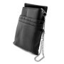 nean Serveur Argent Porte-Monnaie, Portefeuille avec Pochette, Holster Insert et chaîne, Noir