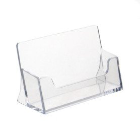 Lot de 10 porte-cartes de visite transparents - Format paysage
