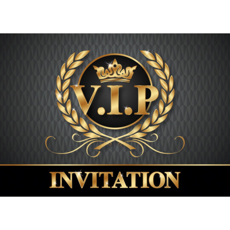 EDITON COLIBRI (10718 FR) VIP Invitations en Français: Paquet de 10 cartes d‘invitation V.I.P. pour un prochain anniversaire d‘e