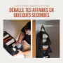 TRAVEL DUDE Compartimenteur de valise à susprendre, avec compression, en plastique recyclées | Cube d'emballage suspensible pour