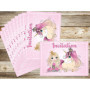 Edition Colibri 10 Cartes d‘invitation en Français Princesse avec licorne: lot de 10 cartes d'invitation pour un anniversaire de