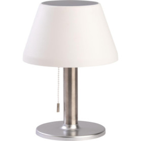 BOLD Lampe de table LED sans fil pour l'extérieur (port USB-C + solaire, batterie pour jusqu'à 6 heures d'autonomie, IP44, inten