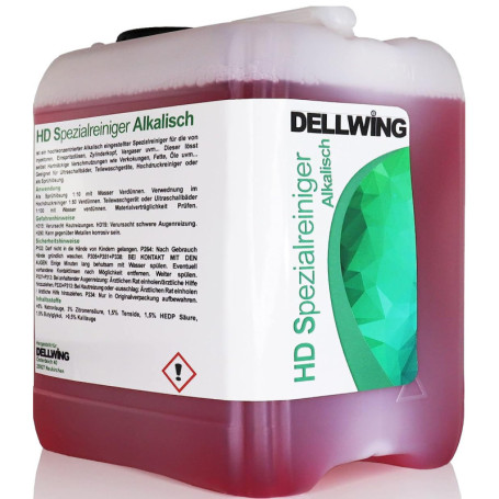 DELLWING HD nettoyant spécial alcalin 2.5L - Nettoyant concentré à ultrasons premium pour nettoyer les pièces automobiles