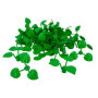 CMC imports 6255 Lot de 20 blocs de construction à clipser, vert clair, compatibles avec 3 grandes feuilles, pour jardin, ville,