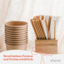 wisefood Lot de 100 pailles marron, diamètre : 8 mm x 14,5 cm, sans PLA/PE (acide polylactique/polyéthylène), jetables, biodégra