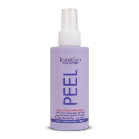 Jean & Len Liquid Peeling AHA PHA Complex & Hyaluron, prépare la peau au rasage, exfolie en douceur et efficacité, peeling chimi
