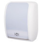 Blanc HYGIENIC Lot de 2 distributeurs de rouleaux d'essuie-mains Senseur, sans contact, Blanc Cosmos 2 rouleaux de papier essuie