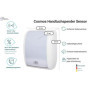 Blanc HYGIENIC Lot de 2 distributeurs de rouleaux d'essuie-mains Senseur, sans contact, Blanc Cosmos 2 rouleaux de papier essuie