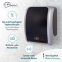 Blanc HYGIENIC Lot de 2 distributeurs de rouleaux d'essuie-mains Senseur, sans contact, Blanc Cosmos 2 rouleaux de papier essuie
