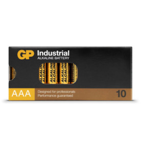 GP Industrial GP LR03 Lot de 10 Piles alcalines AAA pour Usage Industriel 1,5 V