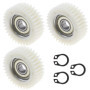 3pcs Engrenages Planétaires de Moteur de Moyeu de Roue de Vélo Électrique à 36 Dents avec Roulement Compatible avec Bafang Moteu