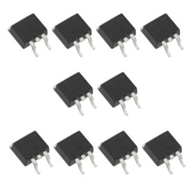 OTOTEC Lot de 10 transistors TO-263 canal N GB10NC60HD GB10NC60KD STGB10NC60HD 600 V 10 A D2PAK compatible avec Miele ELP-265 EL