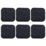 EMSea 6pcs 10cm Tapis de Roulant Absorbant Chocs en Caoutchouc Coussin de Sol Équipement Fitness Gym