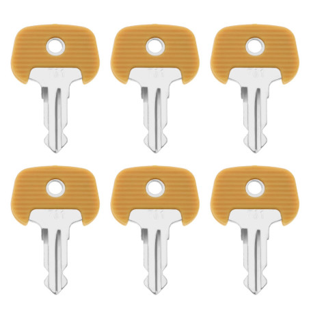 EMSea 6pcs 701 Clés d'allumage 701/28520480 Compatible avec Jungheinrich Chariot Élévateur Transpalette Équipement Lourd Accesso