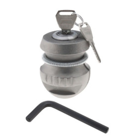 YINETTECH Verrou d'attelage Barre de Remorquage avec Clé Serrure de Sécurité pour Attelage de Remorque en Alliage de Zinc Compat