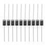 VGOL Schottky Lot de 50 diodes redresseurs de barrière SR3200 (S3200) DO-201 200 V 3 A 57,4 x 4,9 mm haute efficacité pour appar